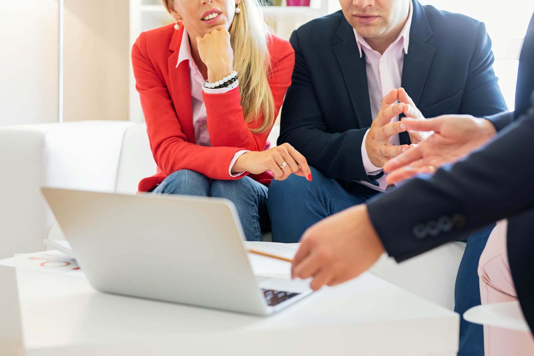 Younger couple getting NUA consulting