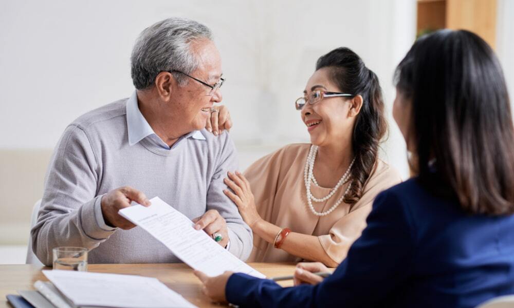 older couple asking estate planning questions
